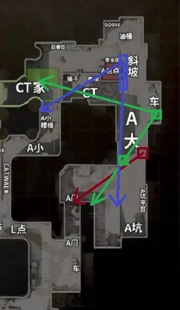CS：GO位置攻略：红蓝房战术要点与进攻策略