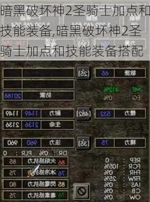 暗黑破坏神2圣骑士双热神器攻略：生存与输出加点详解